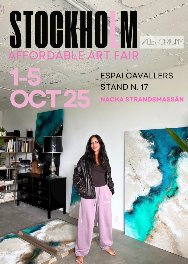 poster stockholm art with espai cavallers ines valls fortuny